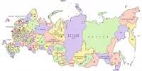 Карта регионов РФ